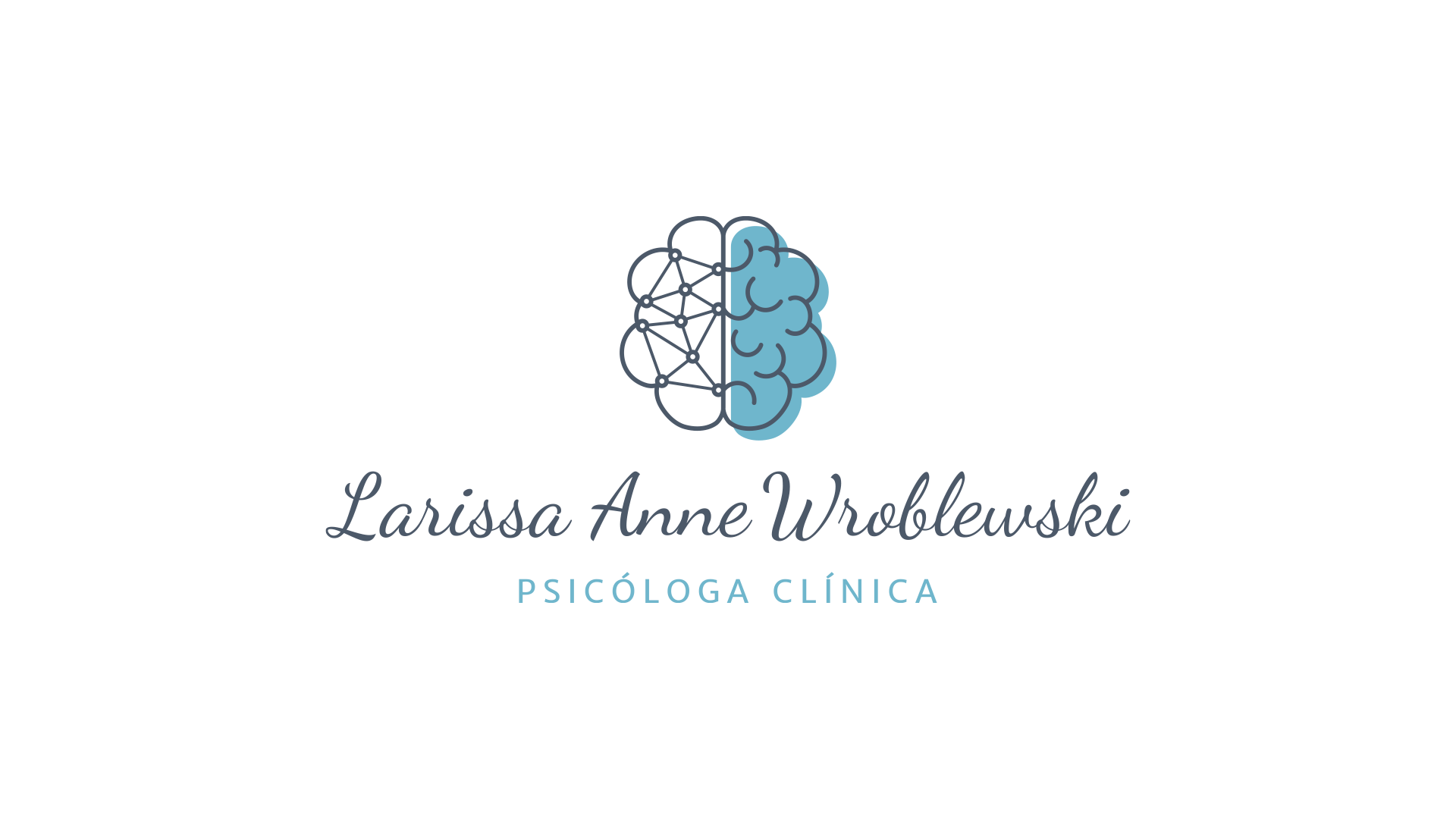 Criação da marca para a psicóloga clínica Larissa Anne Wroblewski, por Cristiano Valim